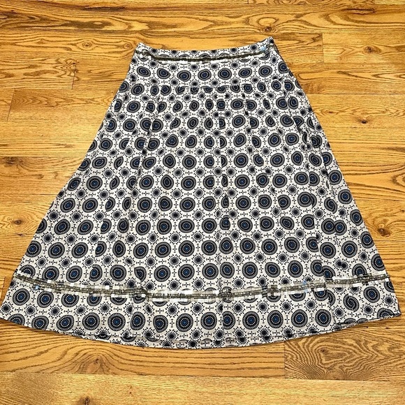 Tory Burch Maxi Skirt in Blue/White (Size 2) - Picture 8 of 10